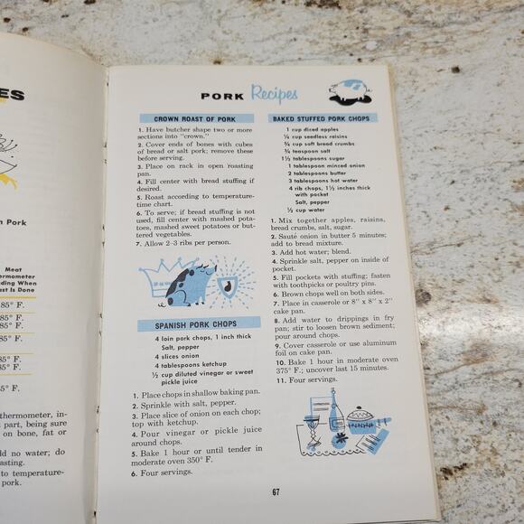 Vintage Cutco Cookbook 1953, Meat & Poultry - Picture 4 of 7